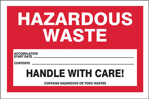 hazardous waste label pdf
