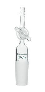 A photograph of a CG-1029-G-01 with glass stopcock and 24/40 inner joint.