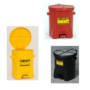 A photograph of a 02131 eagle oily waste safety cans, 6 gallon.