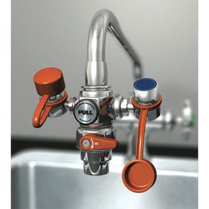 Guardian G1100 EyeSafe™ Faucet-Mounted Eyewash, Adjustable Aerated