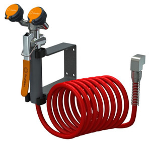 A photograph of a Guardian G5046 Eyewash/Drench Hose Unit, Wall Mounted.