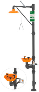 Guardian G1993 Series Safety Stations with Eye/Face Wash, All-PVC Construction w/ Stainless Steel Valves