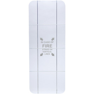 A photograph of a 09421 replacement clear acrylic panel for cato chief and firetech cabinets.