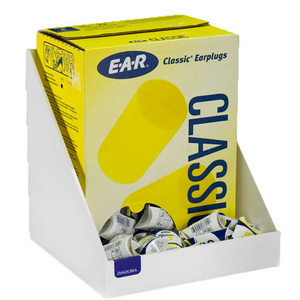 A photograph of a white 06011 ear plug trays.