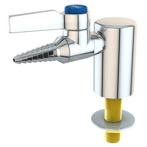 A photograph of an L4100-131WSA Laboratory Gas Ball Valve with the mounting shank installed.