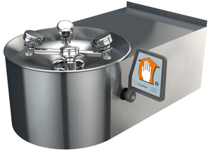 A photograph of a Guardian GBFVR1721 Vandal-Resistant Barrier-Free WideArea™ Eye/Face Wash, Barrier-Free, Wall Mounted