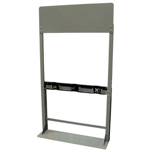 A photograph of a 26022 3-cylinder gas cylinder process station with mounting panel.