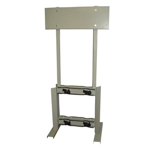 A photograph of a 26024 4-cylinder gas cylinder process station with mounting panel.