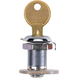 A photograph of a 09431 replacement Saf-T-Lock lock assembly for JL Industries extinguisher cabinets.