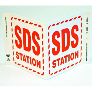 Photograph of the SDS Station Wall-Projecting V-Sign.