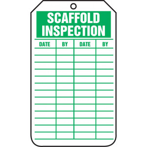 Scaffold Inspection Record Tags