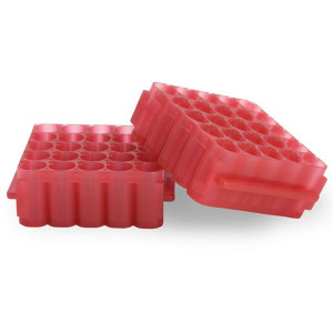 Photograph of tube racks (25 x 2 mL) for use with Ohaus HT Lysing Bead Mill Homogenizer.