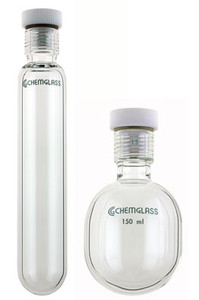 A photograph of a cg-1880 pressure vessel, heavy wall, cylindrical or round bottom.