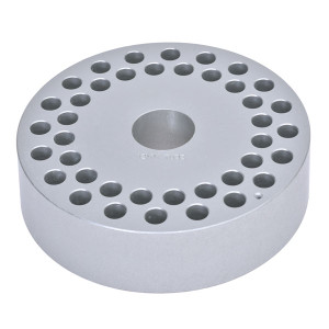 Photograph of  12 mm Test Tube Uni  Block for Ohaus Guardian Hotplate Stirrers.