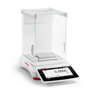 Photograph of Ohaus Explorer-EXR® Analytical Balance, right facing.