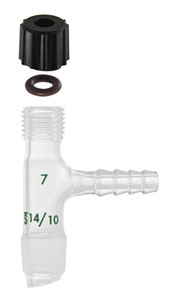 A photograph of a mw-33-01 vacuum inlet adapter, minum-ware®.