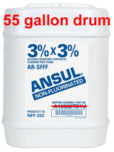 A photograph of a ANSUL® NFF-332 3%x3% Non-Fluorinated AR-SFFF Foam Concentrate 5 gallon pail.