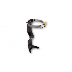 A photograph of a vehicle bracket for a 2.5 lb  Rusoh® Eliminator® Extinguish, vertical view.