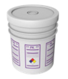 A pail of OFP-PKP Class BC Purple-K Recharge Powder.