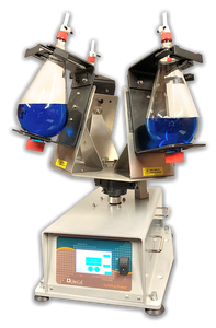 A photograph of a 21212 mid range 3d shaker unit w/ optional holders.