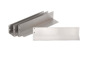 Photograph of 4 stainless steel braces.