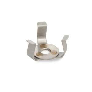 Photograph of 10 mL Stainless Steel Flask Clamps for Ohaus Shaker Platforms.