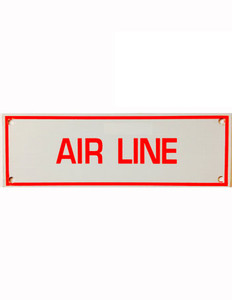Photograph of the Air Line Aluminum Sprinkler Identification Sign.