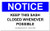 A drawing of one NOTICE: Keep This Sash Closed Whenever Possible Fume Hood Label.