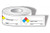 Drawing of roll of NFPA chemical name labels with colored squares and owner and date.
