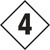 Image of  a number "4" Hazard Panel.