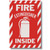 Picture of a Fire Extinguisher Inside self-adhesive sign w/ icon, 6"w x 9"h vinyl.
