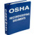 Blue binder with "OSHA RECORDKEEPING DOCUMENTS" printed in white on the front cover and spine.