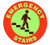 A red and green photograph of a 05234 anti-slip safety floor markers, reading emergency stairs with graphic.