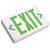 Picture of the Brooks LED Exit Sign w/ Battery Backup in white with green text.