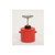 A photograph of red 02141 polyethylene eagle safety plunger cans with 2 quart capacity.
