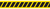 A drawing of an unrolled section of yellow/black striped barricade tape.