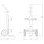 Dimensional sketch of the dolly cart.