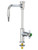 A photograph of an L611VB Single Laboratory Faucet including the mounting shank and vacuum breaker.