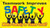 Picture of Workplace Safety Banner that features a colorful yellow background, and wording of "Teamwork Improves Safety" in colorful green, red, black, and blue text being held up by a team of stick figures. Below is the wording "Make Safety A Team Goal!" in bold yellow and red text.