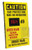 A photograph of a yellow 11102 OSHA caution decibel meter sign with 20" l x 12" w dimensions,  and ear plug dispenser.