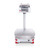 Photograph of Explorer High Capacity Balance (not included) with column mounted terminal.