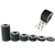 Picture of the different width Premium Grade Black Gator Grip Anti-Skid Tape.