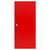 Photograph of  a solid red door without handle (options) for  powder-coated surface mounted fire extinguisher cabinet for oval fire extinguishers.