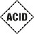 Image of  an "Acid" Hazard Panel.