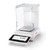 Photograph of Ohaus Explorer Plus® Precision NTEP Balance, left facing, with draft shield closed.