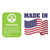 Drawing showing the made in America and UL verified status of product.