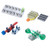 A photograph of several types of Clip-Plates:  Universal Clips Plate, Hybridization Tube Clip Plate,  Multi-Tube Clip Plate, 100 ml Volumetric Flask Cli plate.