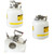 A photograph of (3) 5 Gallon HPLC Safety Disposal Cans.