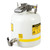 A photograph of a Justrite 5 Gallon HPLC Safety Disposal Can w/ Quick-Disconnect Fittings and Faucet, for 6 mm Tubing, lid closed.