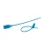 Photograph of blue plastic tamper seal in open and closed positions.